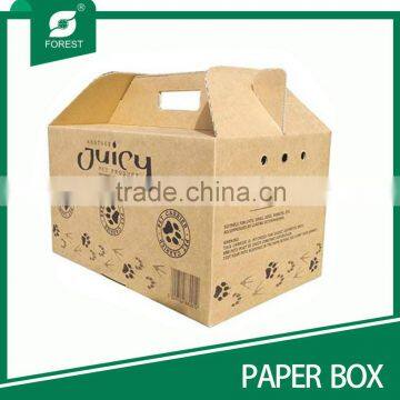 BOX WITH HANDLE CARDBOARD CORRUGATED 3-5 LAYERS photo-2