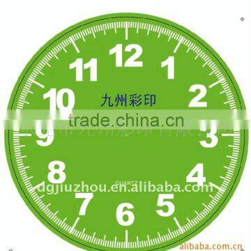 Single colour customized clock face with Arabic numerals