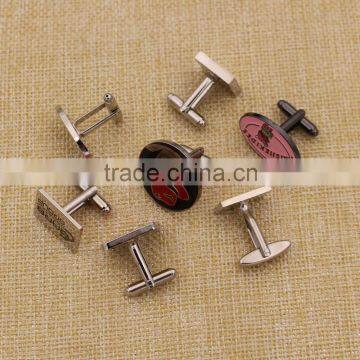 High quality aigner cufflink with color filled logo custom sale