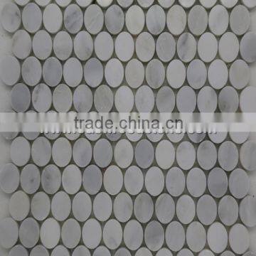 Bianco Carrara White Marble Mosaic Tile photo-4