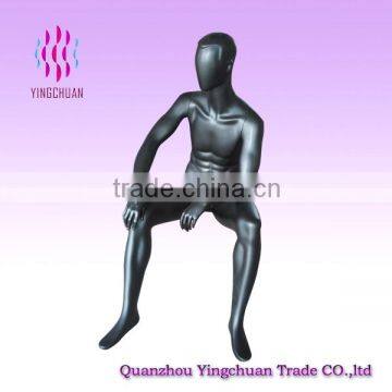 Egg head matte sitting posture male manikin