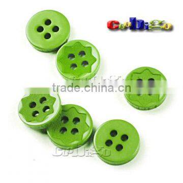 18L(11.5mm) Resin Buttons Laser Figure 4 Holes Sewing Craft For Bag Shoe Garment Toy #FLN015(Mix-s)