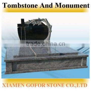 Tree Design Black Granite Monument