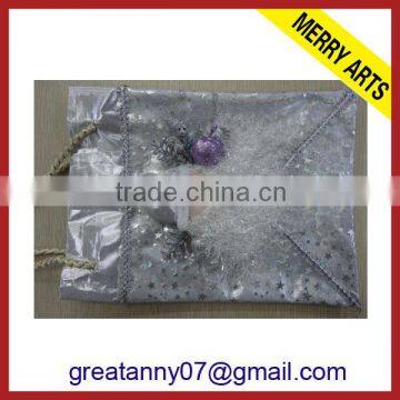 China supplier promotional christmas clutch garbage bags christmas drawstring gift bags