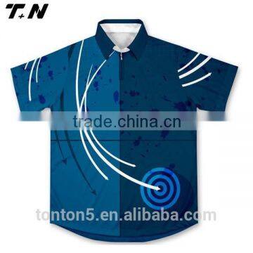 Short or Long Sleeve Fishing Shirts Fishing Shirt Blue Color