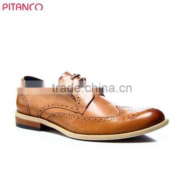 Guangdong classical style genuine leather lace-up men's dress shoes made in china