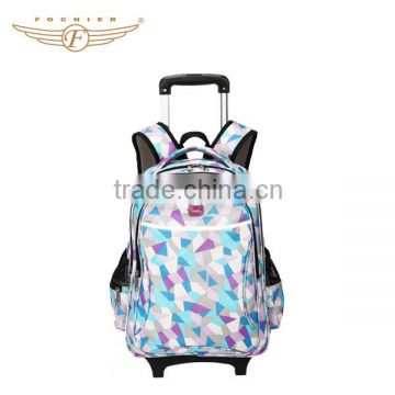 Brand waterproof wheeled backpack bag