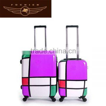 Unique personalizedfashion leather luggage for girl