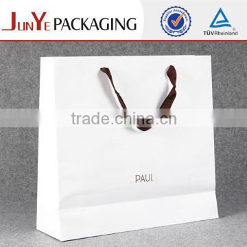 250gsm Art paper matt lamination luxury shopping paper bag white