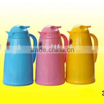 Blue 1000ml Plastic Coffee Pot with Glass Inner