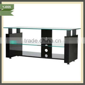 fashion tabletop high end green glass tv stand