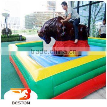 The most popular inflatable bull for kids mechanical rodeo bull interactive sports inflatable