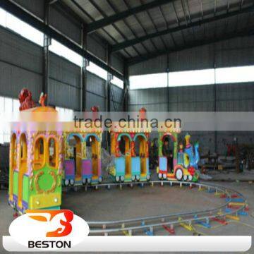 Park amusement rides kiddie ride electric mini track train electric train for kids on sale