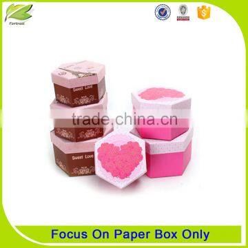 popular exquisite hexagonal carton