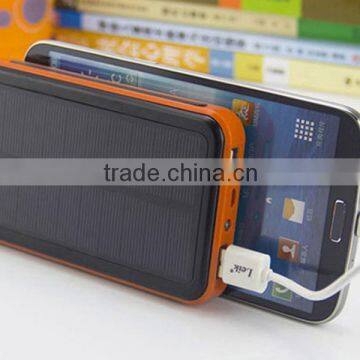 High Capacity Black Waterproof Solar Power Bank 20000mah With Led Light photo-6