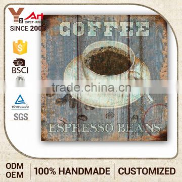 With Cheap Price Oem Production Decorative Metal Coffee Craft Signs