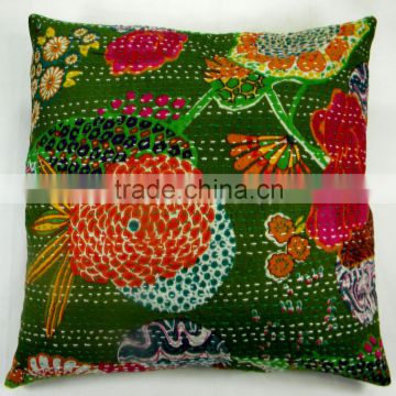 Christmas Home Decor Floral Kantha Cushion Covers