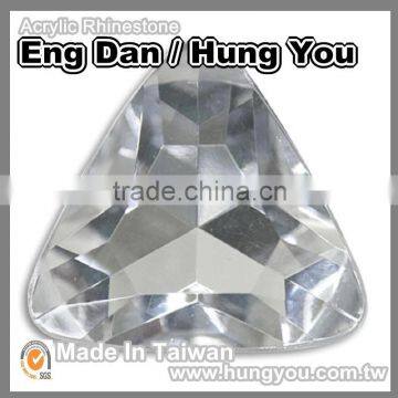 Bling Bling 25mm Triangle Shaped Point Back Rhinestones For Ladies Shoes