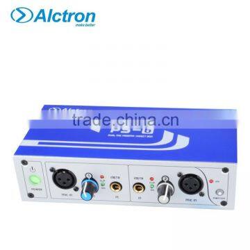 Alctron PS-6 Professional 2-Channel Phantom Powered Microphone Preamplifier, Dual Mic Preamplifier. photo-4