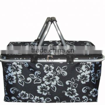 Shopping basket with aluminium alloy frame