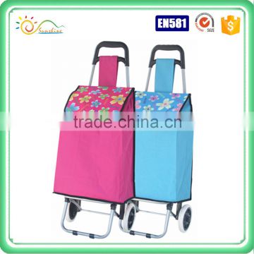 2016 hot sale custom best quality foldable shopping trolley bag