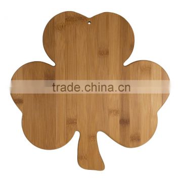 new design Bamboo Shamrock Cutting and Serving Board high quality cutting board