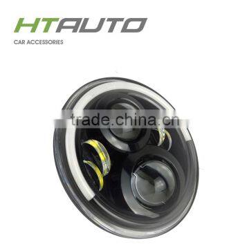 HTAUTO Automotive Lighting USA Motorcycle LED Projector Headlights with LED DRL High Low Beam Harley Motorcycle Parts