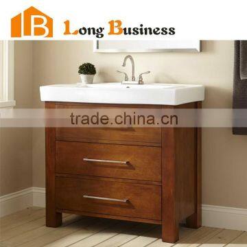 LB-LX2019 China Supplier cheap customized corner solid wood bathroom vanity