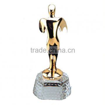 Gold Metal Moulded Figure Souvenir Award Trophy