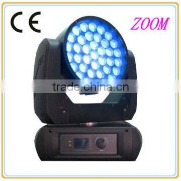 37x15 w RGBWA 5in1 led zoom moving head stage light dmx512 control