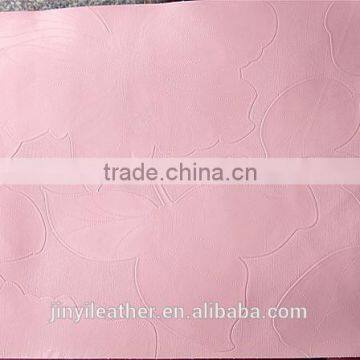 JRLW015 flower design pvc synthetic &artifical leather for bag wallpaper guangzhou china factory dirtect sell