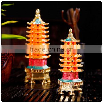 Alloy 15cm and 18cm Pagoda,wen chang pagoda,bronze pagoda statue