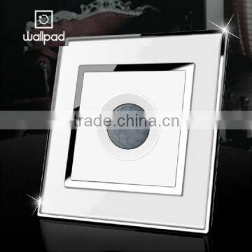 Hot Selling Wallpad White Waterproof Acrylic Glass 110~250V EU UK Heat Montion Sensitive Sensor Wall Lighting Switches                        
                                                Quality Choice