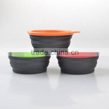 2015 Latest Silicone Folding Pet Bowl