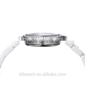 Hot New Products for 2015 Sapphire Fashion White Ceramic Watch