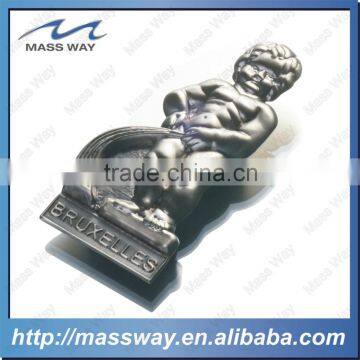 Promotional 3D Building Shape Pewter Alloy Old Color Fridge Magnet photo-4