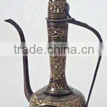 Brass Aftaba Black Colour with Japani work