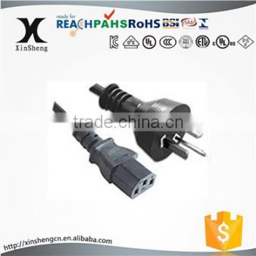 IRAM approval plug with C13 ac power cord for TV