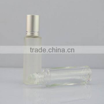 10ml glass roll on bottle perfume essential oil roll-on bottles with roller ball and silver cap                        
                                                Quality Choice