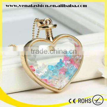 floating crystal synthetic diamond necklace designs