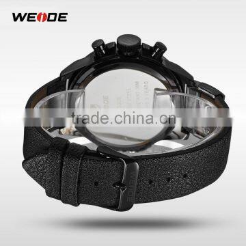 WEIDE Brand Military Watches Japan Quartz Movement Leather Strap 3ATM Waterproof Fashion Watch Outdoor Fun & Sports Clock