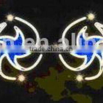 Cross Street Light With Gold Bell Motif Light Christmas Street Motif Light photo-5