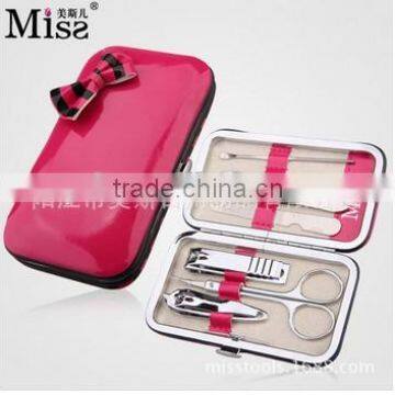 2016 Miss Kroea hot sale stainless steel and carbon steel Bownot style Manicure set