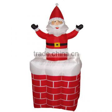 1.8 meter inflatable electric Santa chimney Santa scalable with light scalable