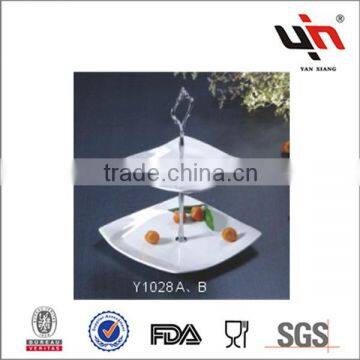 Y1028AB Hot New White Cake Plate