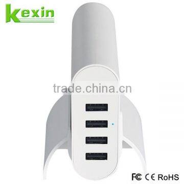 Multi Charger USB 5 Port Desktop USB Charging Hub, High Speed With PowerSmart Technology Wall Travel Charger Quality Choice photo-2