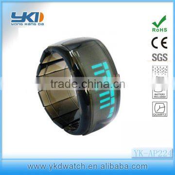 Cheap and fine silicone led watch lady with oem logos