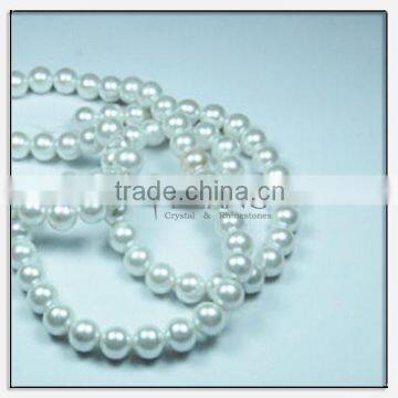 White Imitation Glass Loose Pearl