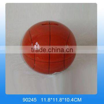 Unique money bank,ceramic basketball piggy bank for wholesale                        
                                                                                Supplier's Choice