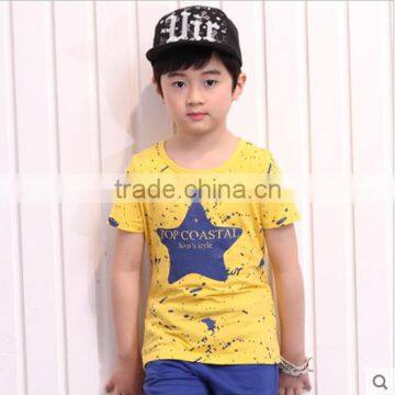 2016 Jiangxi Custom Wholesale New Design Cheap Top Quality Camo Star Printed Kids t Shirt photo-2